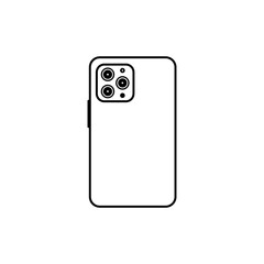 Wall Mural - handphone icon logo vector design
