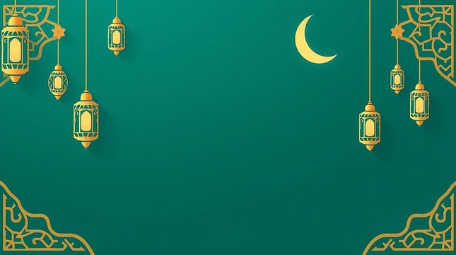 Islamic greeting card with ramadan kareem calligraphy and islamic ornament mosque vector design background