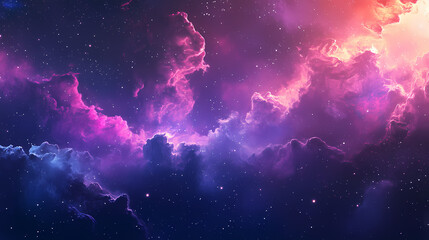 Wall Mural - galactic marvel: abstract background featuring amazing space clouds. galactic mosaic skies. illustra