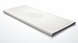 © Rabia Stocks - A single yoga mat with an embossed logo, beautifully centered, white background.
