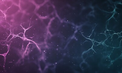Fototapete - A captivating AI-generated digital background with mesmerizing neural patterns.