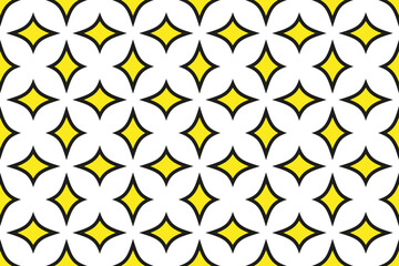 Fototapete - Geometric set of seamless patterns. Simple vector graphics.