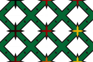 Fototapete - Geometric seamless pattern set, pattern for design texture, tile, wallpaper.