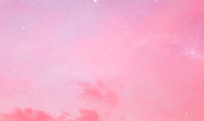 Wall Mural - a beautiful pink universe with lots of stars, generative ai