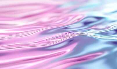 Poster - A futuristic 3D wallpaper featuring liquid metal design, ideal for modern digital aesthetics.