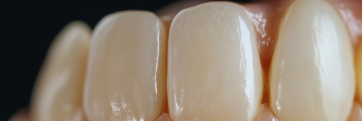 Poster - Transformation of teeth highlighting significant improvement after whitening process and open space for notes. Generative AI