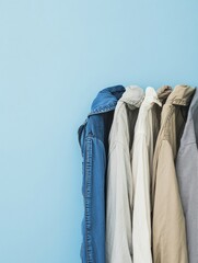 Aufkleber - Comparison of stained clothes alongside freshly cleaned garments on a bright background highlighting the difference. Generative AI