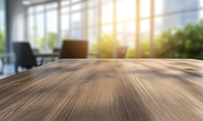 Poster - A classic wooden desk prominently displayed in the foreground, showcasing craftsmanship and design.