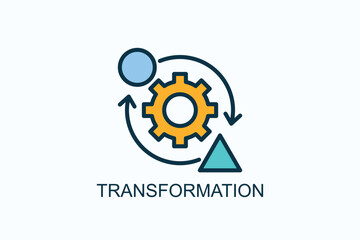 Poster - Transformation Icon Or Logo Isolated Illustration