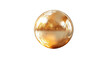© Krtola  - Golden sphere reflecting light on transparent background
