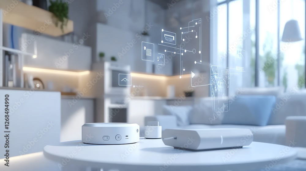 Internet Of Things Iot Devices Connected In A Smart Home Environment