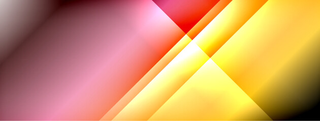 Poster - Colorful gradient with lines made of shadow and light. Creative background