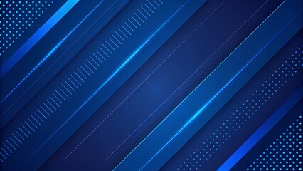 Poster - A blue background with a series of lines