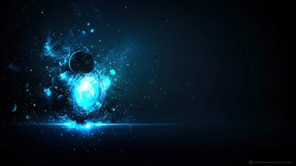 Wall Mural - celestial explosion abstract space art wallpaper