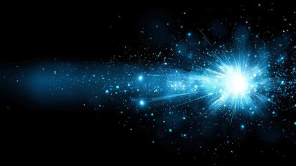 Wall Mural - celestial explosion glowing stardust and cosmic rays