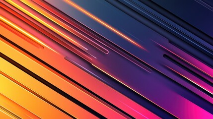Poster - Abstract Patterns of Semiconductor Wafer Concept, Abstract Patterns of Silicon Wafer with Colorful Lines and Dots Creating Modern Visual Dynamics