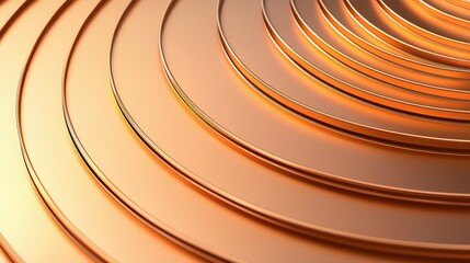 Poster - Abstract Patterns of Semiconductor Wafer Concept, Circular Patterns on Semiconductor Wafer Reflecting Light in Complex Design for Technology Background