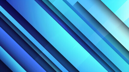 Poster - modern abstract background with blue diagonal lines and shapes