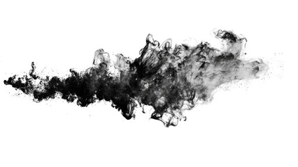 Wall Mural - Smoke is creating abstract shapes with a transparent background