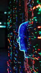 Aufkleber - abstract futuristic background