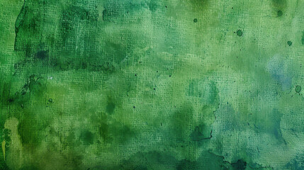 Wall Mural - textured green watercolor background with various shades and patterns, creating calming and organic feel. Perfect for design projects or artistic expressions