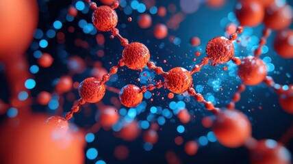 Poster - Exploring molecular structures laboratory scientific illustration digital environment macro viewpoint
