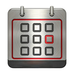 Wall Mural - Modern Calendar Icon Design  Transparent PNG Icons