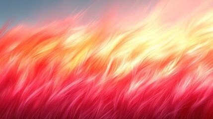 Wall Mural - Abstract fiery red and yellow wave texture background.