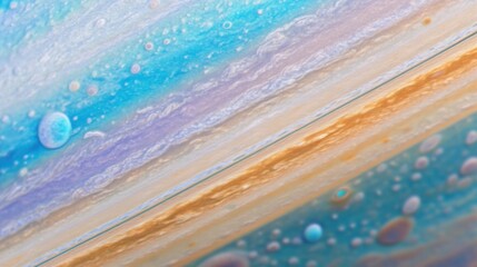 Poster - Colors and textures of Jupiter captured in stunning detail during a space exploration mission. Generative AI
