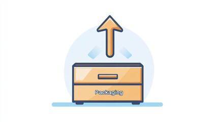 Poster - Uploading Packaging Illustration