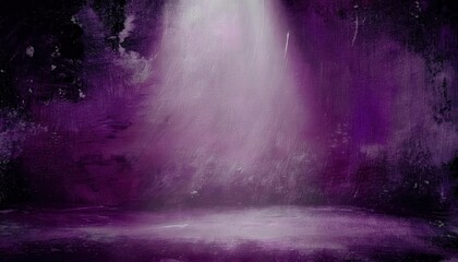 Fototapete - dramatic purple textured background with light rays creating soft gradient, ideal for creative desig