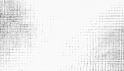 Poster - abstract black and white dotted halftone pattern texture with gradient fading effect