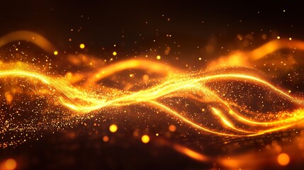 Abstract coding concept with glowing lines and symbols, symbolizing innovation and digital transformation.