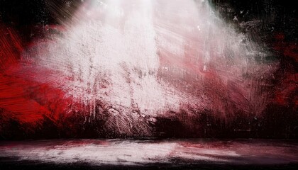 Aufkleber - abstract red and white painted background with dramatic lighting, perfect for art, design, or event visuals