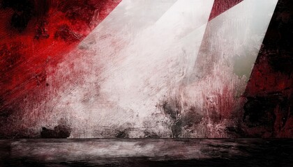 Poster - abstract red and white painted background with dramatic lighting, perfect for art, design, or event visuals