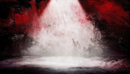 Aufkleber - abstract red and white painted background with dramatic lighting, perfect for art, design, or event visuals