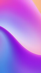 Poster - Colorful abstract waves create a serene gradient effect in soft pastel tones. Generative AI