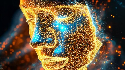 Poster - A vibrant representation of a cybersecurity shield enveloping a digital persona. The glow of interconnected data signifies a strong defense against online threats in a futuristic setting.