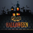 © Elshan - Black background halloween poster design