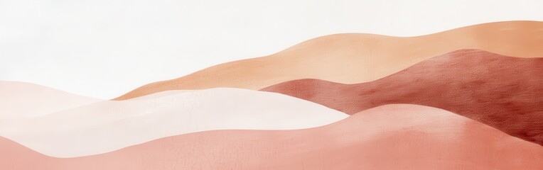 Leinwandbilder - Elegant minimalist gradient created with pencil strokes in warm earthy tones