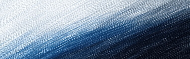 Poster - Minimalist gradient of pencil strokes showcasing a blend of white to deep blue hues in a serene artistic composition