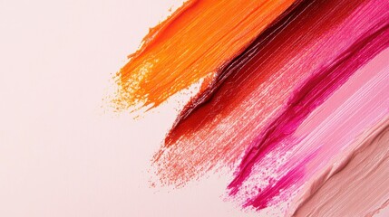 Poster - Gradient display of minimalist pencil strokes showcasing vivid colors and textures on a smooth surface