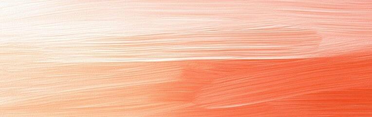 Poster - Minimalist pencil strokes create a soft gradient of warm shades from light to deep coral