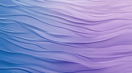 Poster - Minimalist pencil strokes create a soothing gradient background with gentle waves in soft purple and blue tones