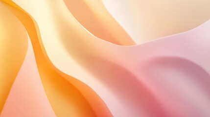 Poster - Abstract gradient background showcasing soft muted tones in flowing patterns for creative design use