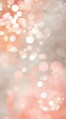 Fototapete - Warm pastel bokeh with blush pink tones creating a soft and dreamy ambiance