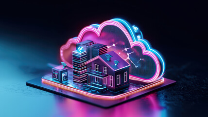 Poster - digital representation of smart city with cloud integration