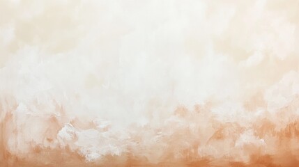 Poster - Soft pastel amber and peach haze enveloping a tranquil sky at dusk