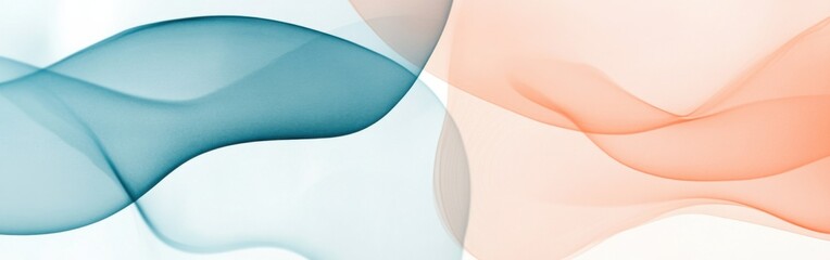 Poster - Abstract pencil strokes backdrop featuring fluid shapes in soft colors for creative projects or modern designs