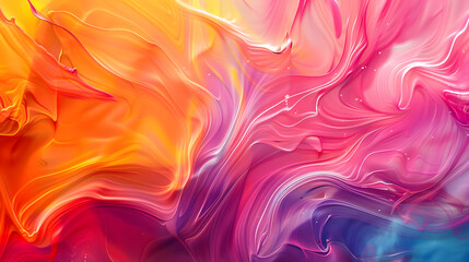 Poster - Vibrant abstract color waves background